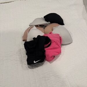 Nike Sports, Fabletics, Hanes, & Delta 8 Bra Collection-Black, Pink, White, Tan